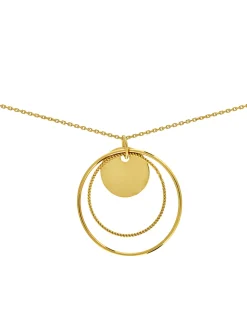 Collier Brillaxis 3 anneaux or jaune 9 carats