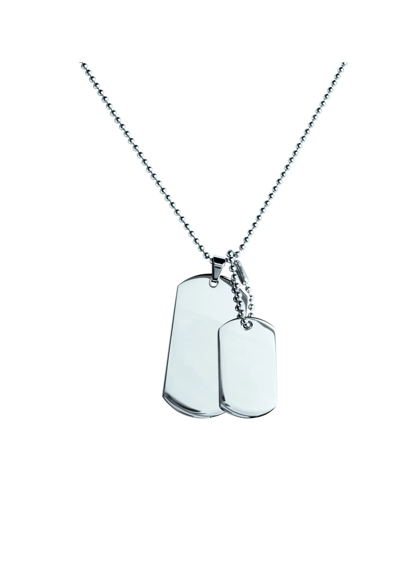Collier Brillaxis Acier avec plaques militaires