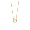Collier Brillaxis arbre de vie doré 45cm