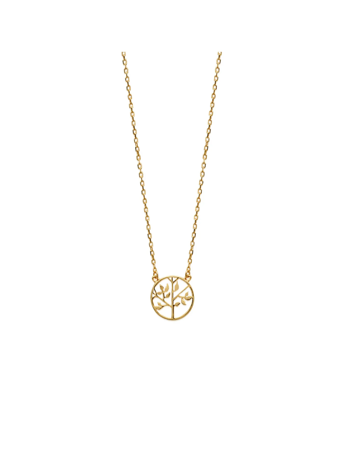 Collier Brillaxis arbre de vie doré 45cm