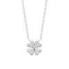 Collier Brillaxis argent rhodié trèfle empierré_x005f_x000D_45 cm