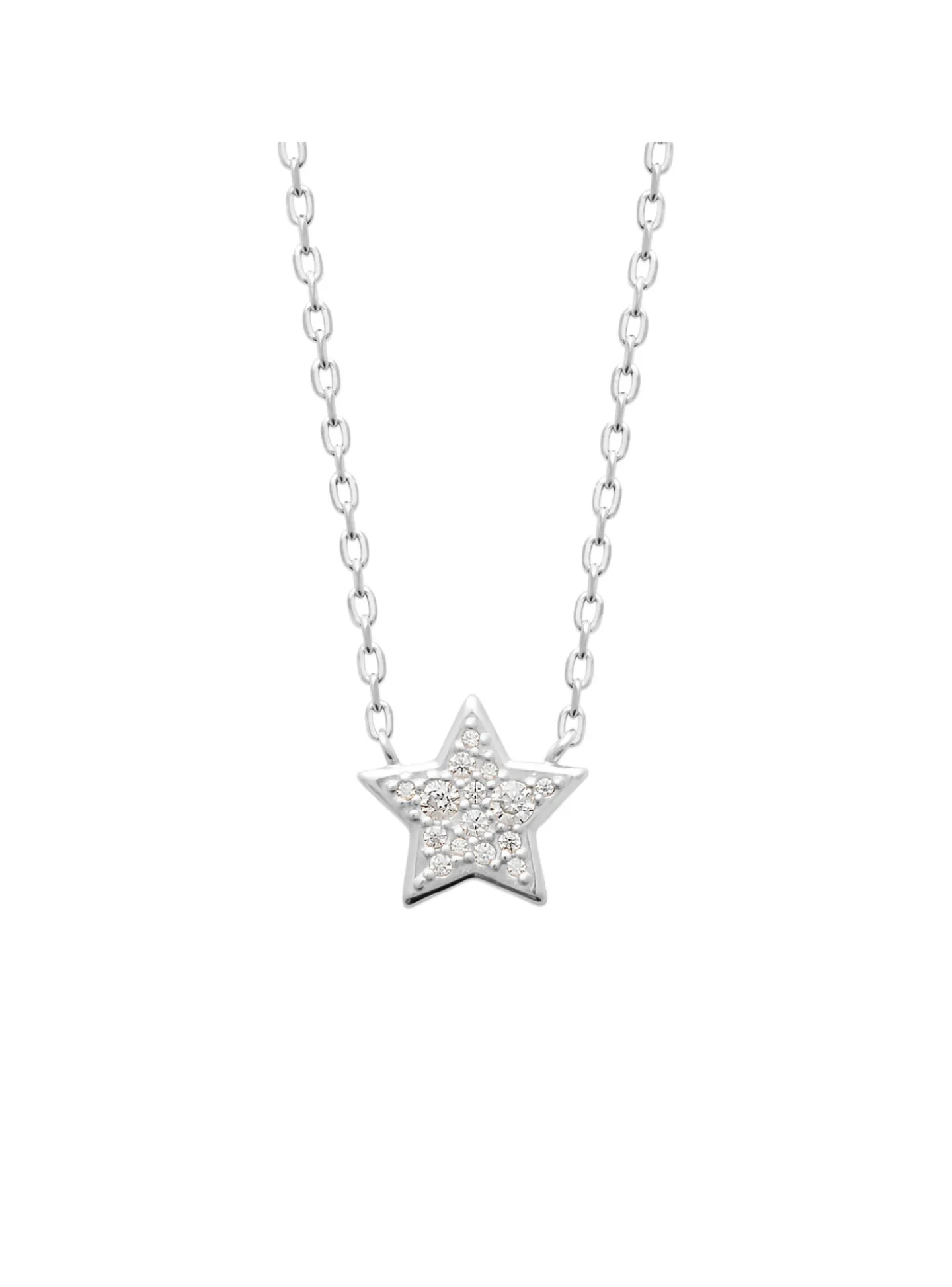 Collier Brillaxis argent et étoiles_x005f_x000D_oxydes de zirconium