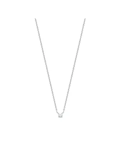 Collier Brillaxis argent solitaire oxyde 4 griffes