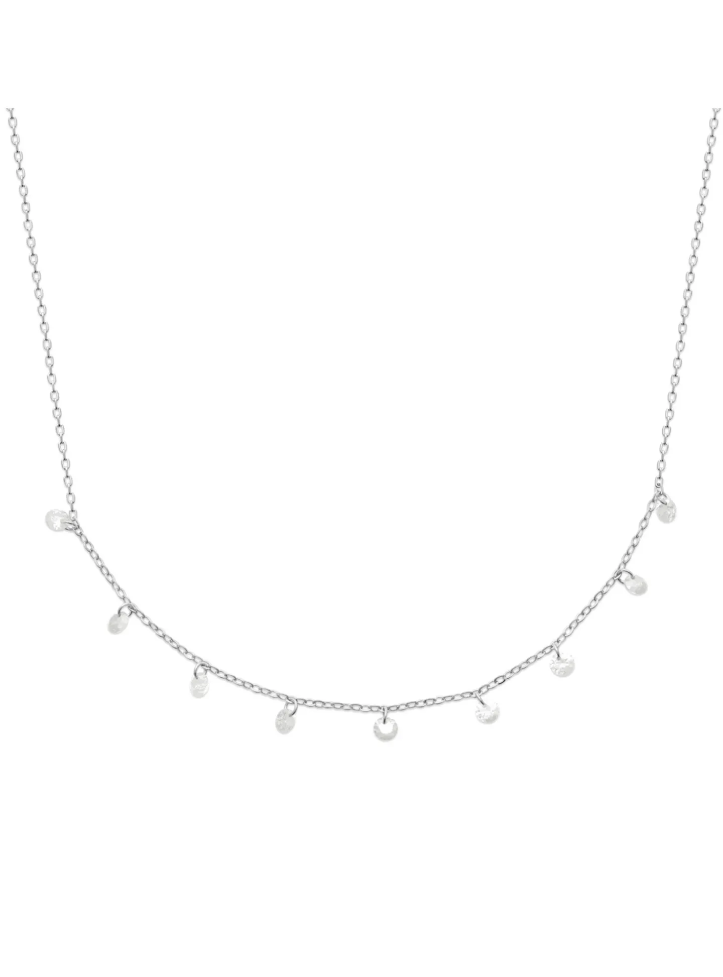 Collier Brillaxis argent et oxydes de zirconium