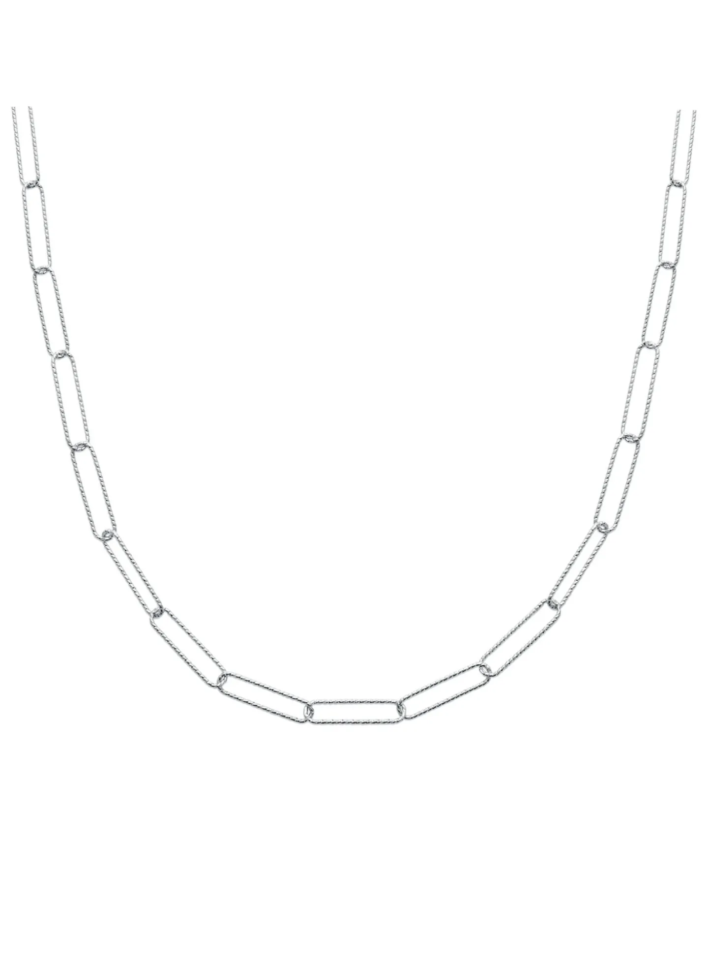 Collier Brillaxis argent trombone ciselé