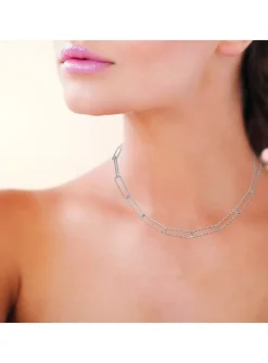 Collier Brillaxis argent trombone ciselé