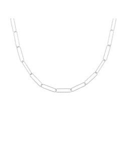 Collier Brillaxis argent trombone ciselé