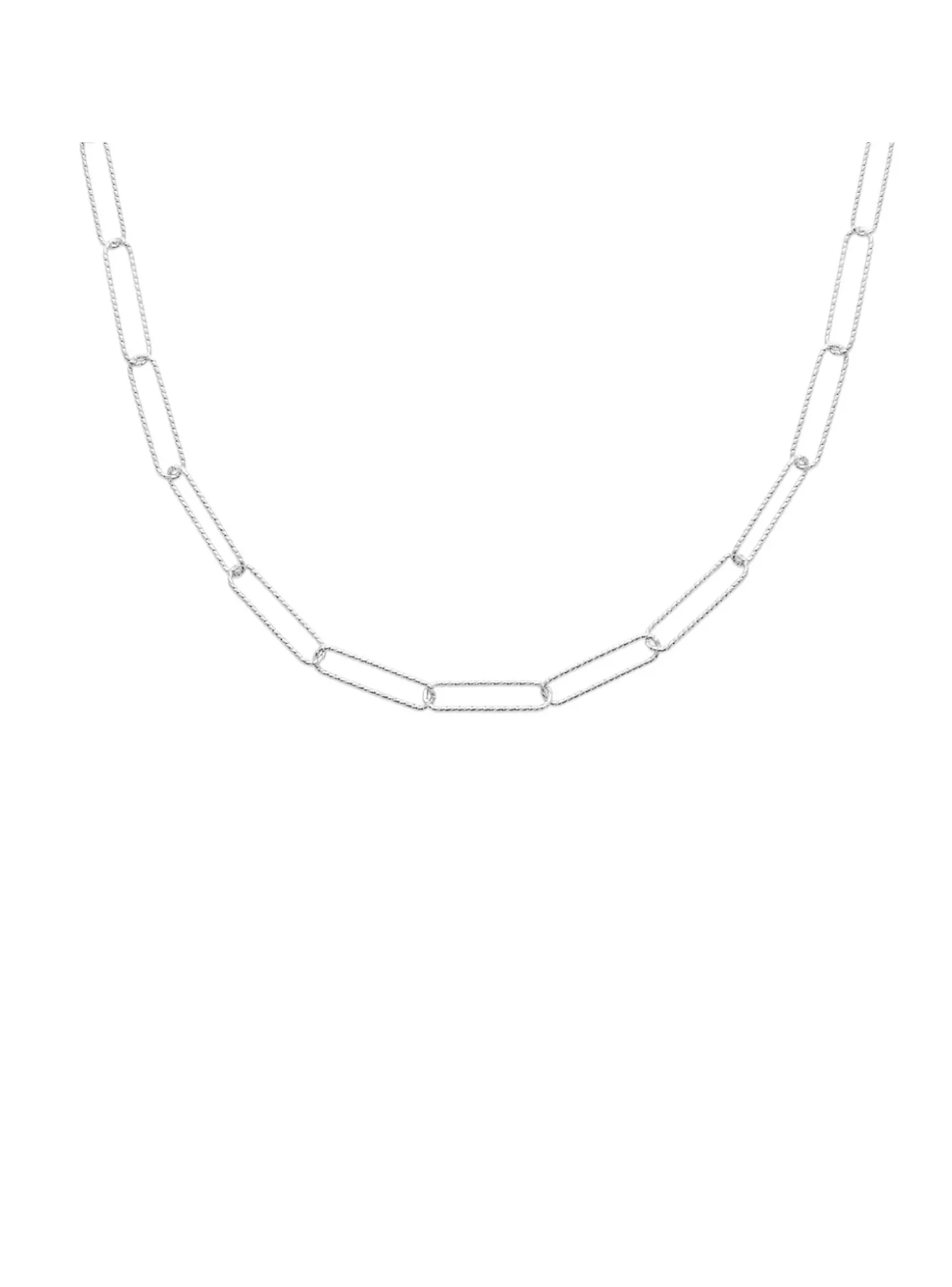 Collier Brillaxis argent trombone ciselé