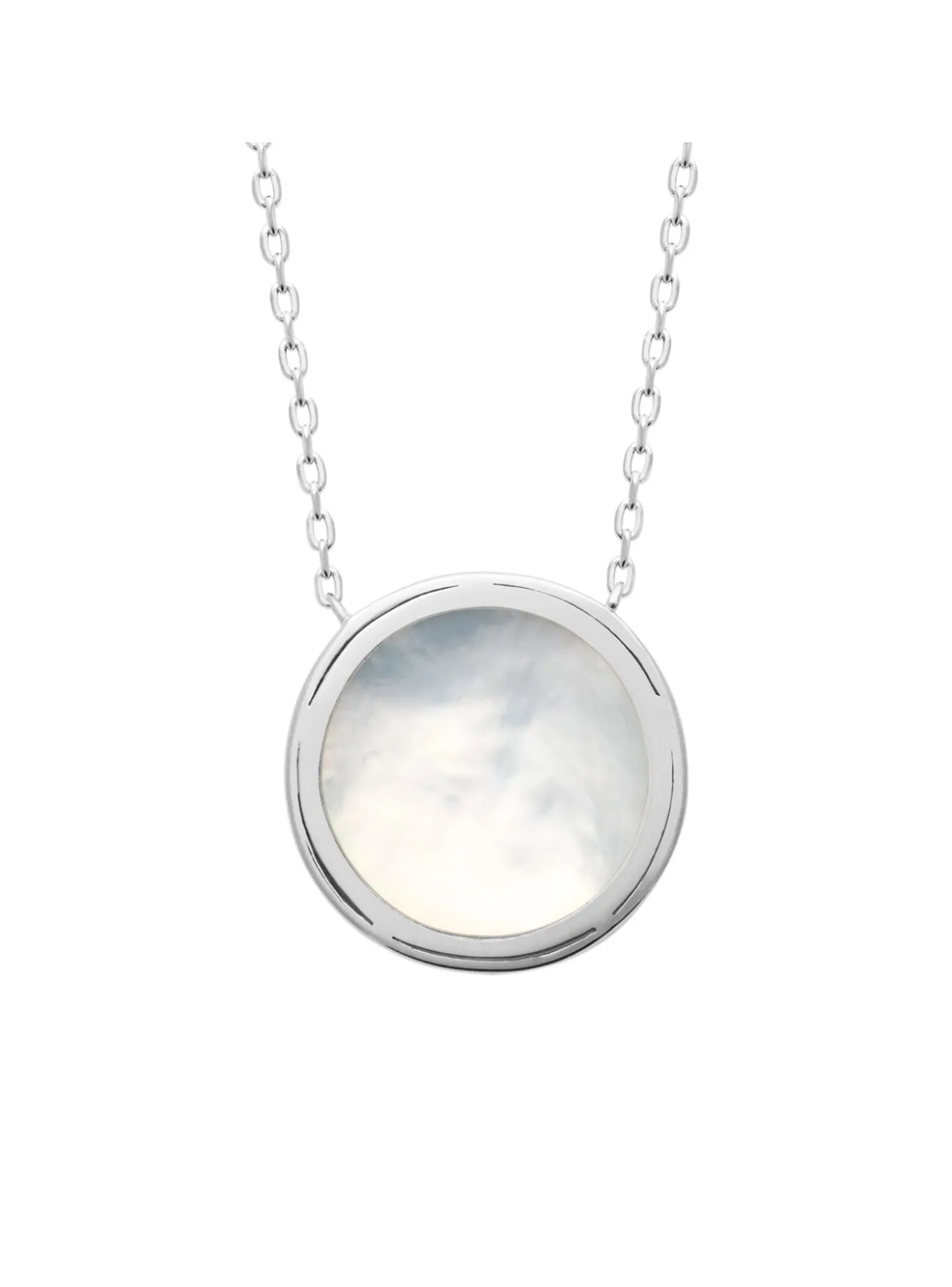 Collier brillaxis argent et nacre