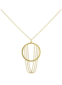 Collier Brillaxis cercle 25mm chaines pendantes