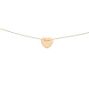 Collier Brillaxis coeur coulissant or 750/1000