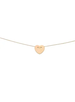 Collier Brillaxis coeur coulissant or 750/1000