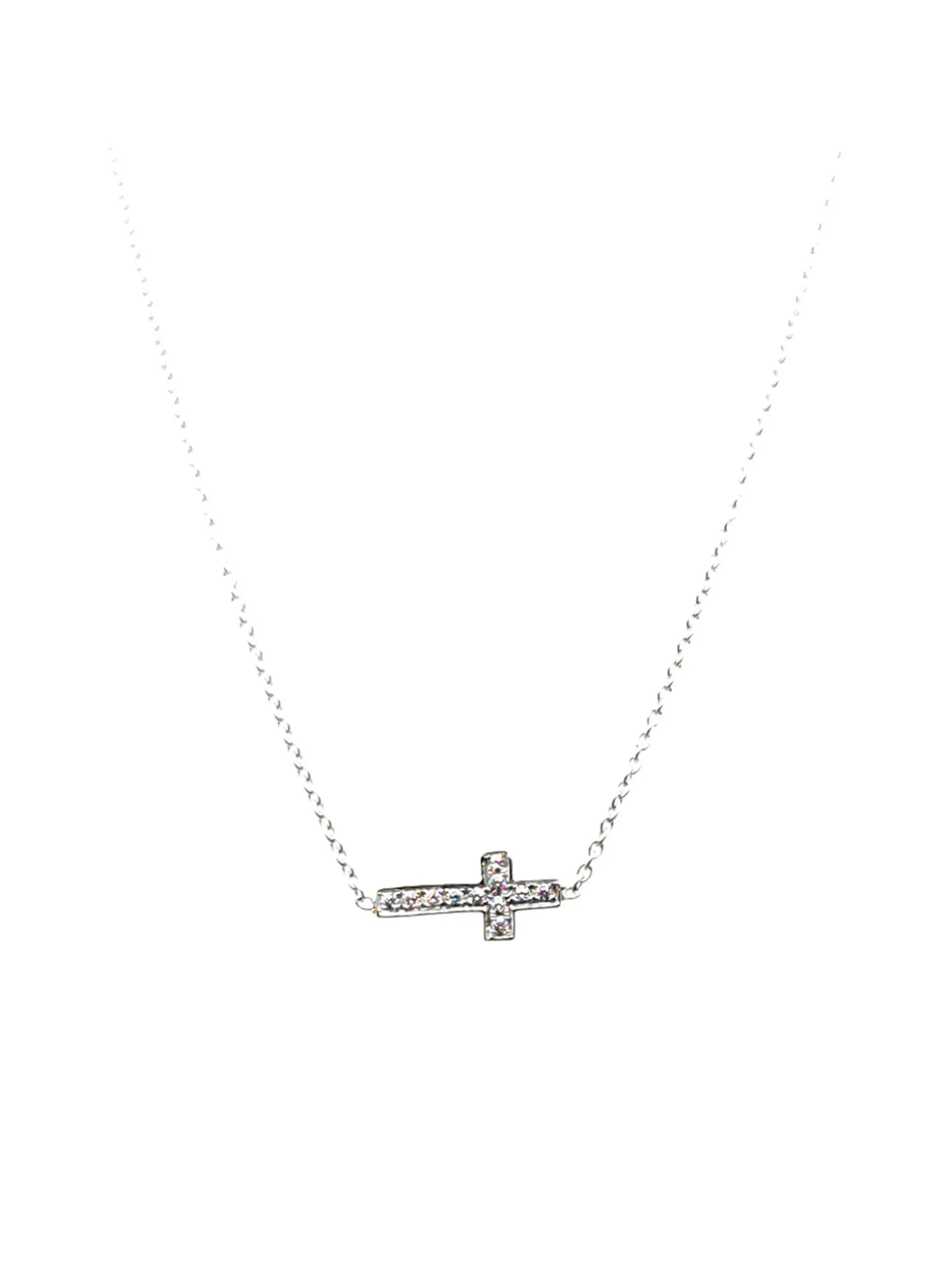 Collier Brillaxis croix empierrée