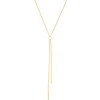 Collier Brillaxis deux pendants chaîne tube 18k