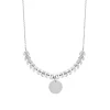 Collier Brillaxis feuillages argent rhodié