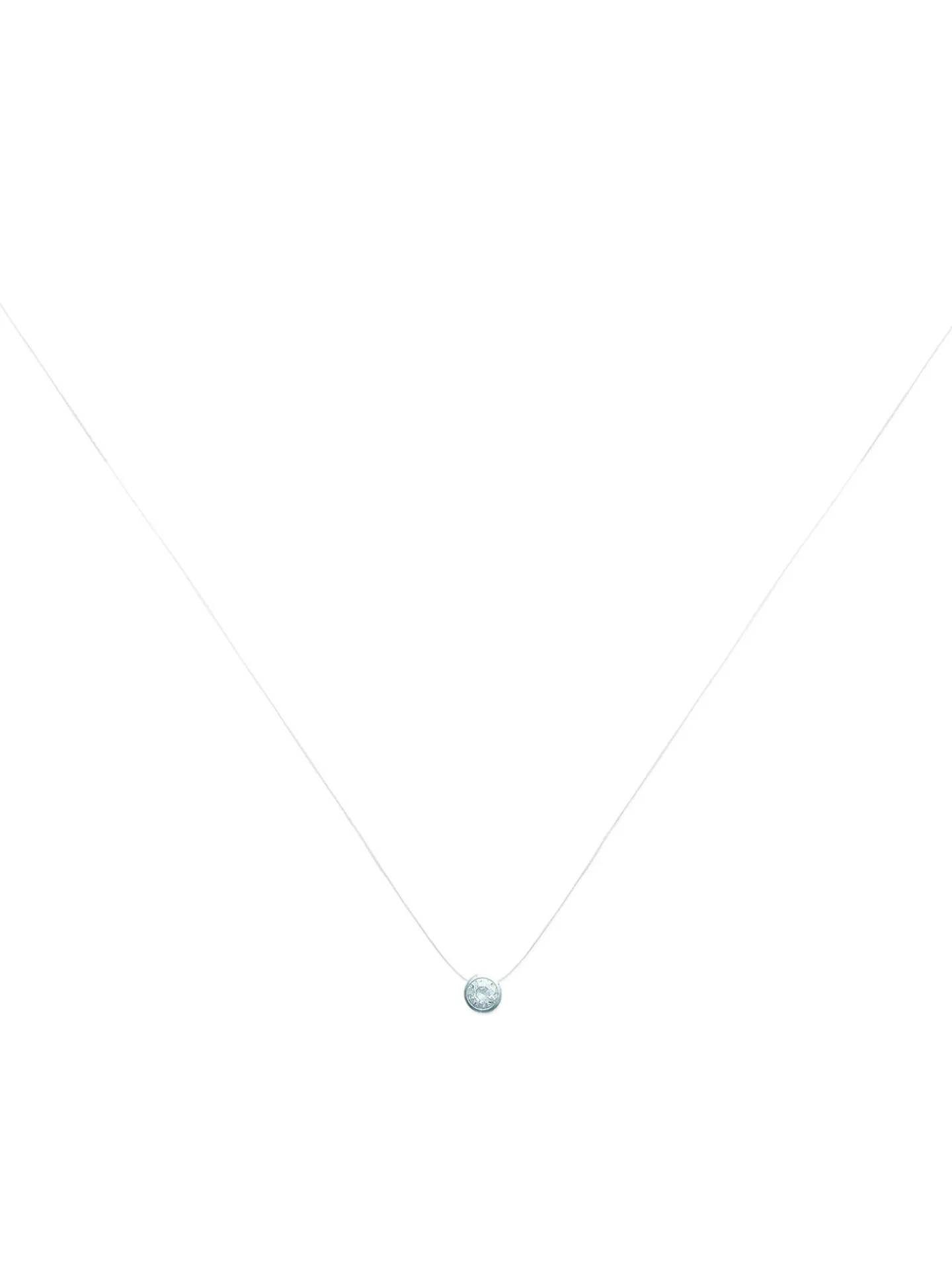 Collier Brillaxis fil de nylon et oxyde clos