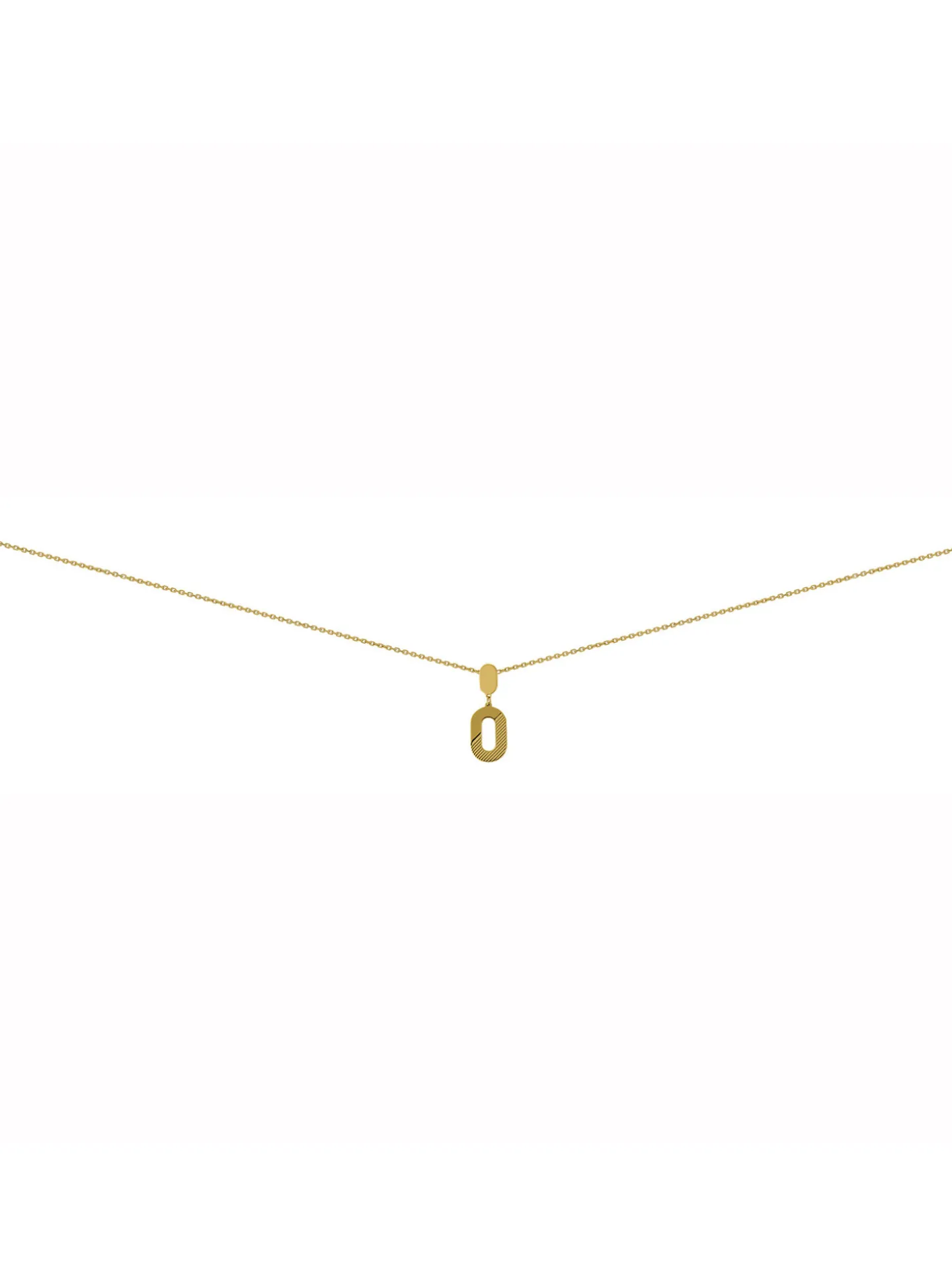Collier Brillaxis géométrique striée