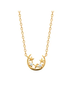 Collier Brillaxis lune étoiles et oxydes