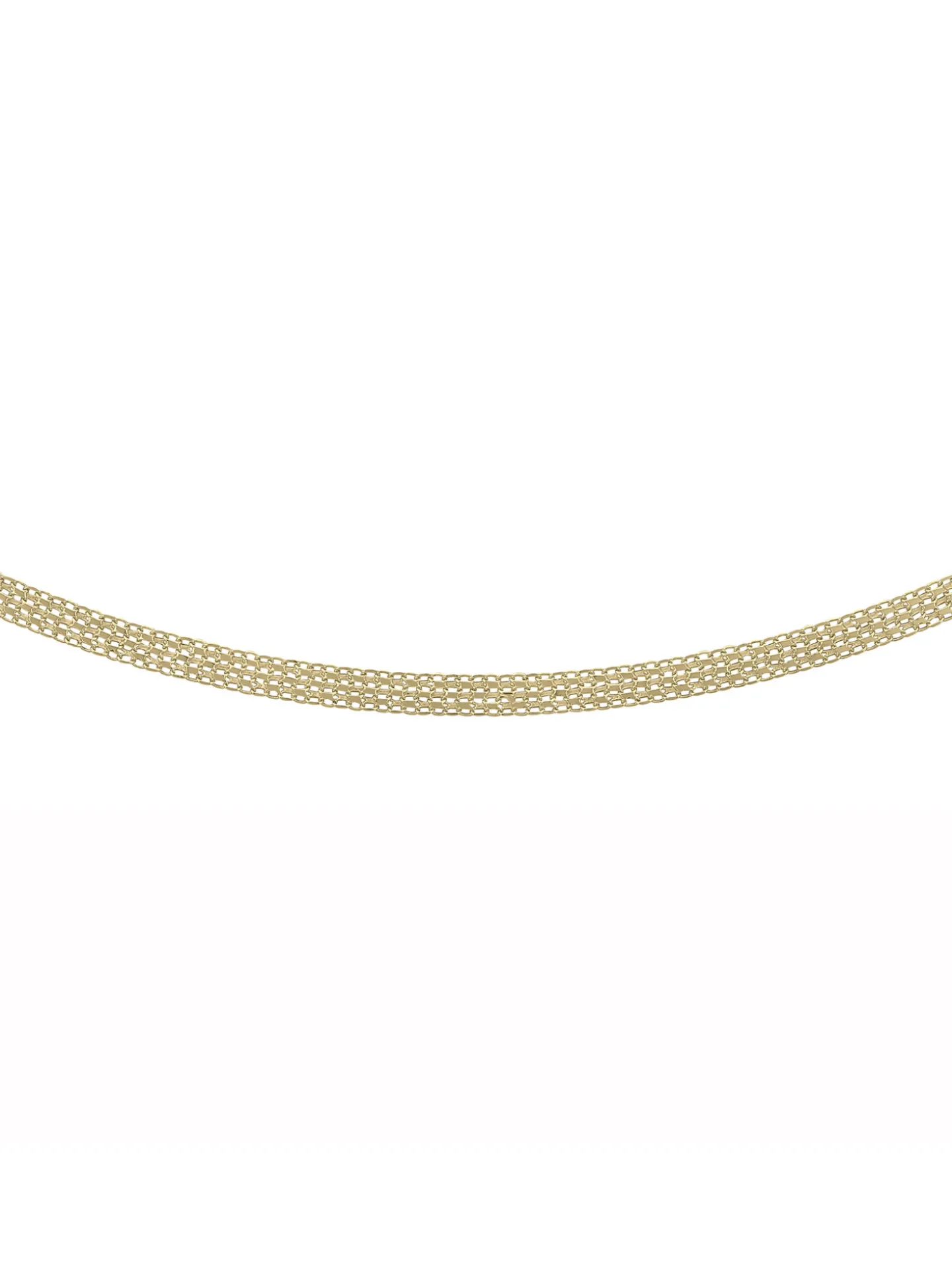 Collier Brillaxis maille bismark or jaune 18 carats