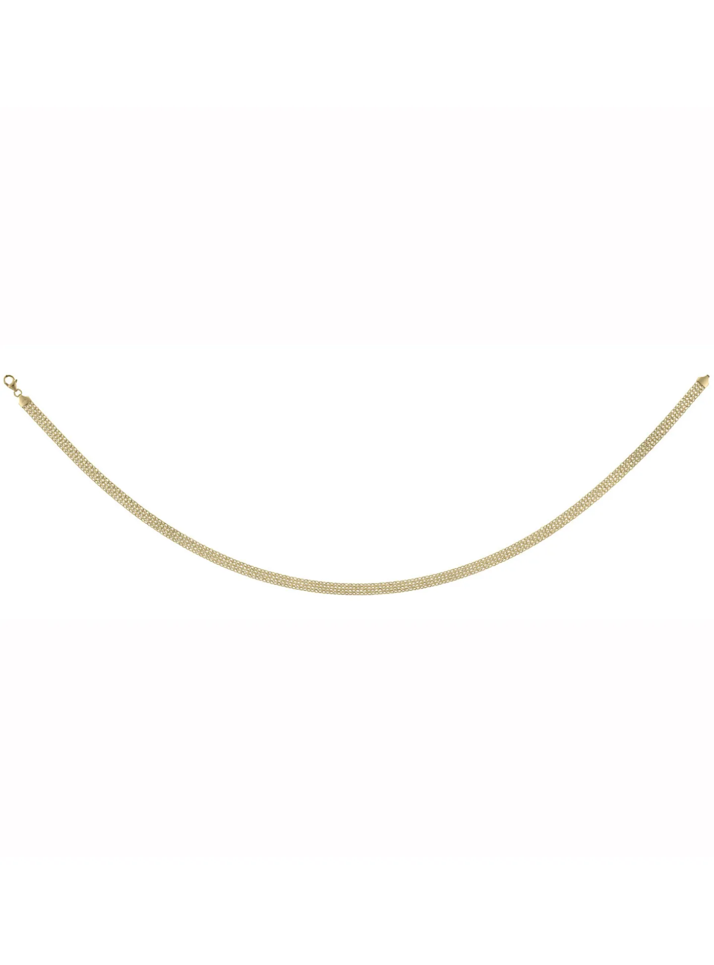 Collier Brillaxis maille bismark or jaune 18 carats
