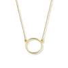 Collier Brillaxis motif cercle or jaune