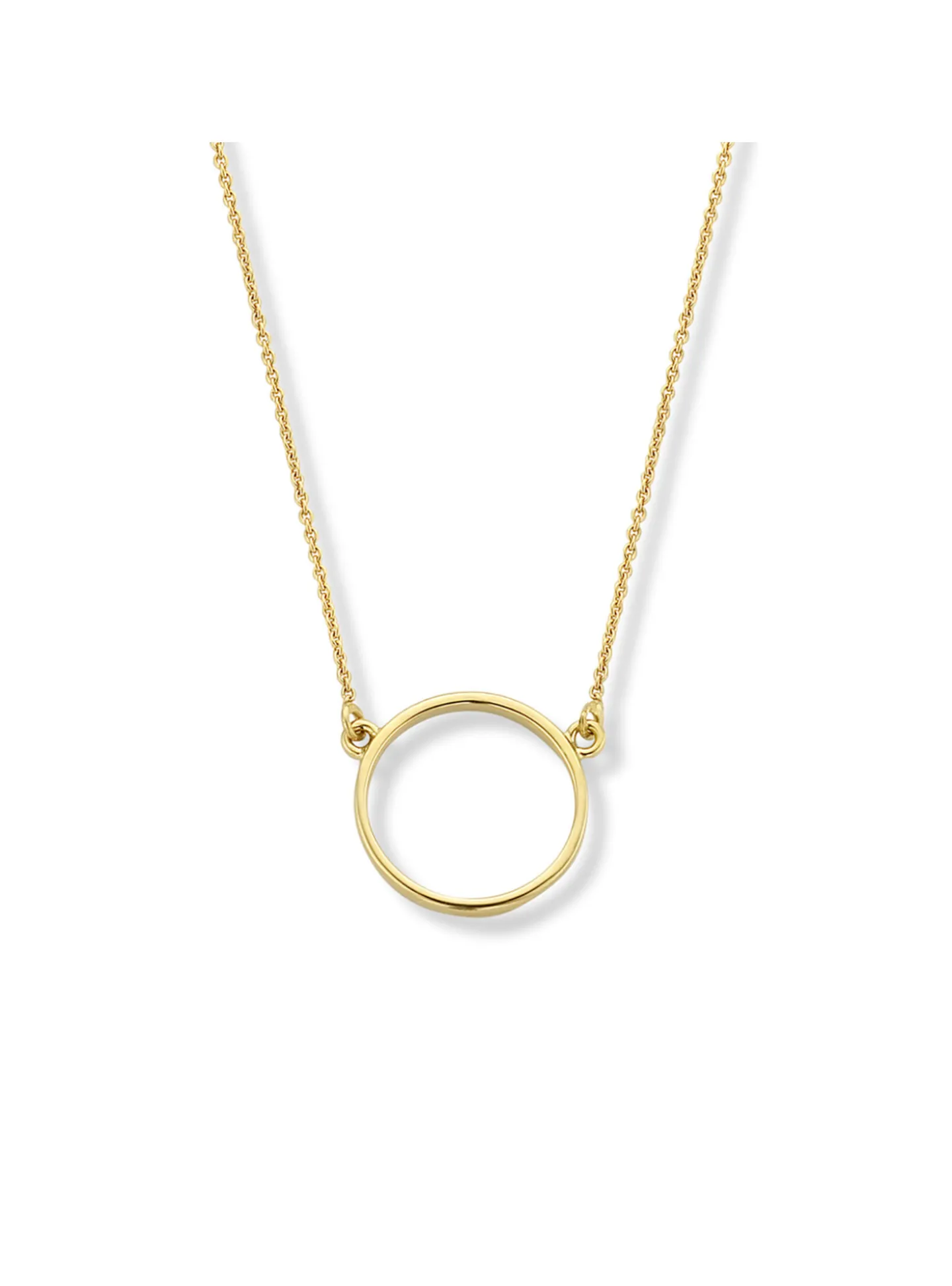 Collier Brillaxis motif cercle or jaune