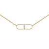 Collier Brillaxis motif ovale trilogy