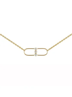 Collier Brillaxis motif ovale trilogy
