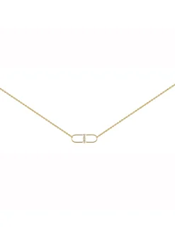Collier Brillaxis motif ovale trilogy