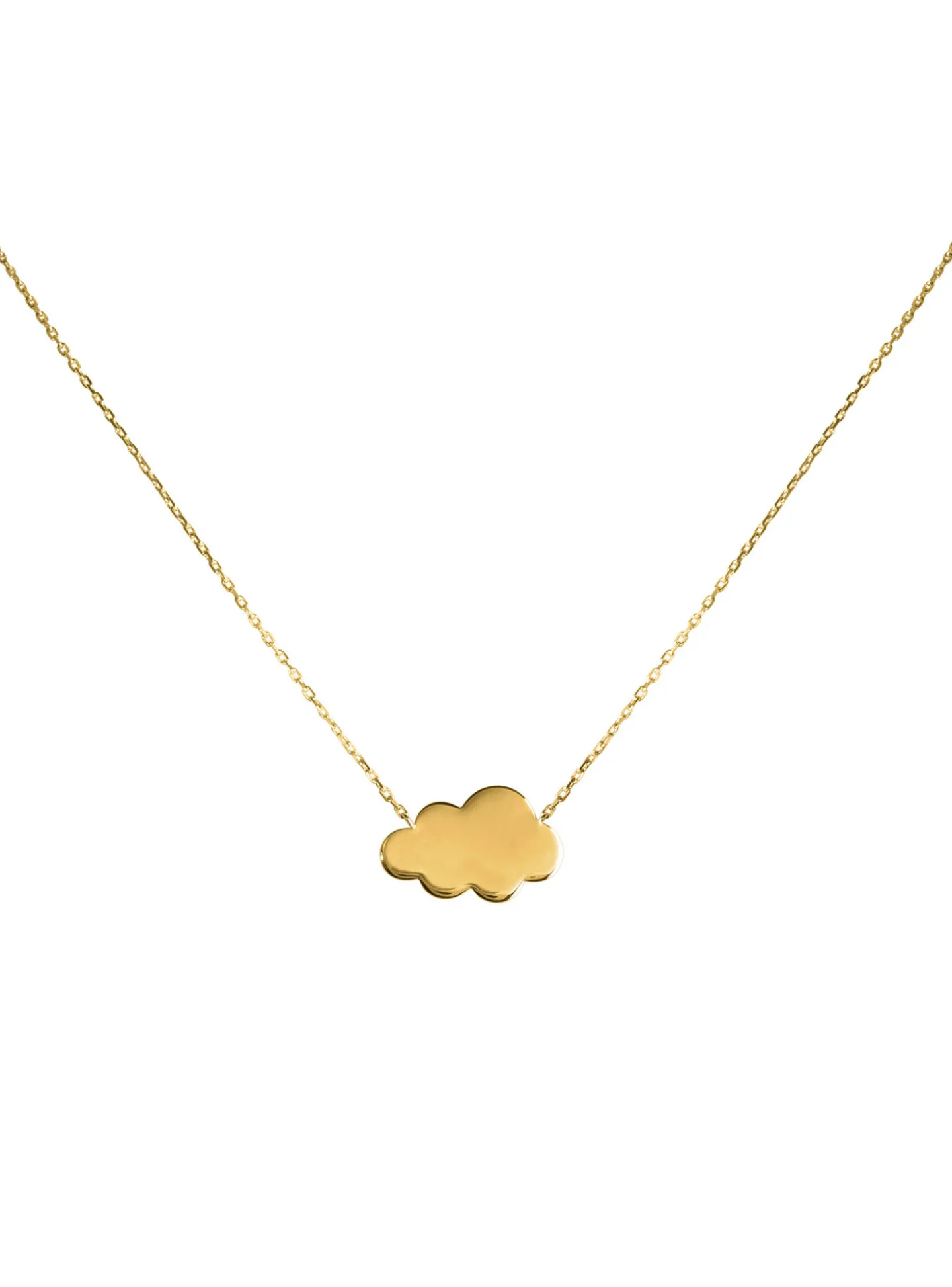Collier Brillaxis nuage plaqué or