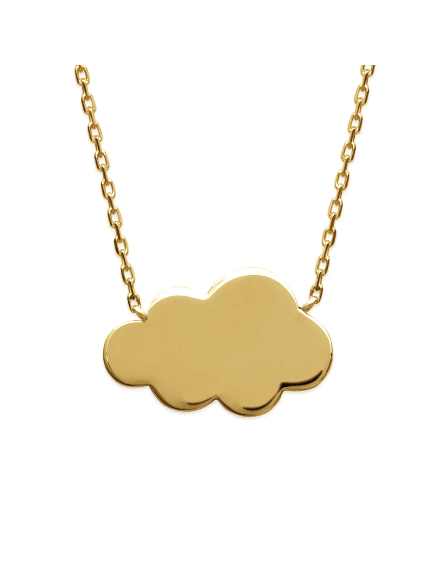 Collier Brillaxis nuage plaqué or