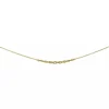 Collier Brillaxis or 9 carats en chute 6mm