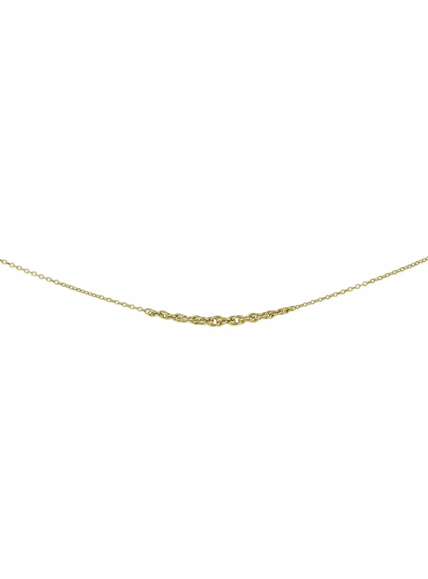 Collier Brillaxis or 9 carats en chute 6mm
