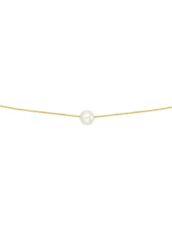 Collier Brillaxis or 18 carats perle de culture