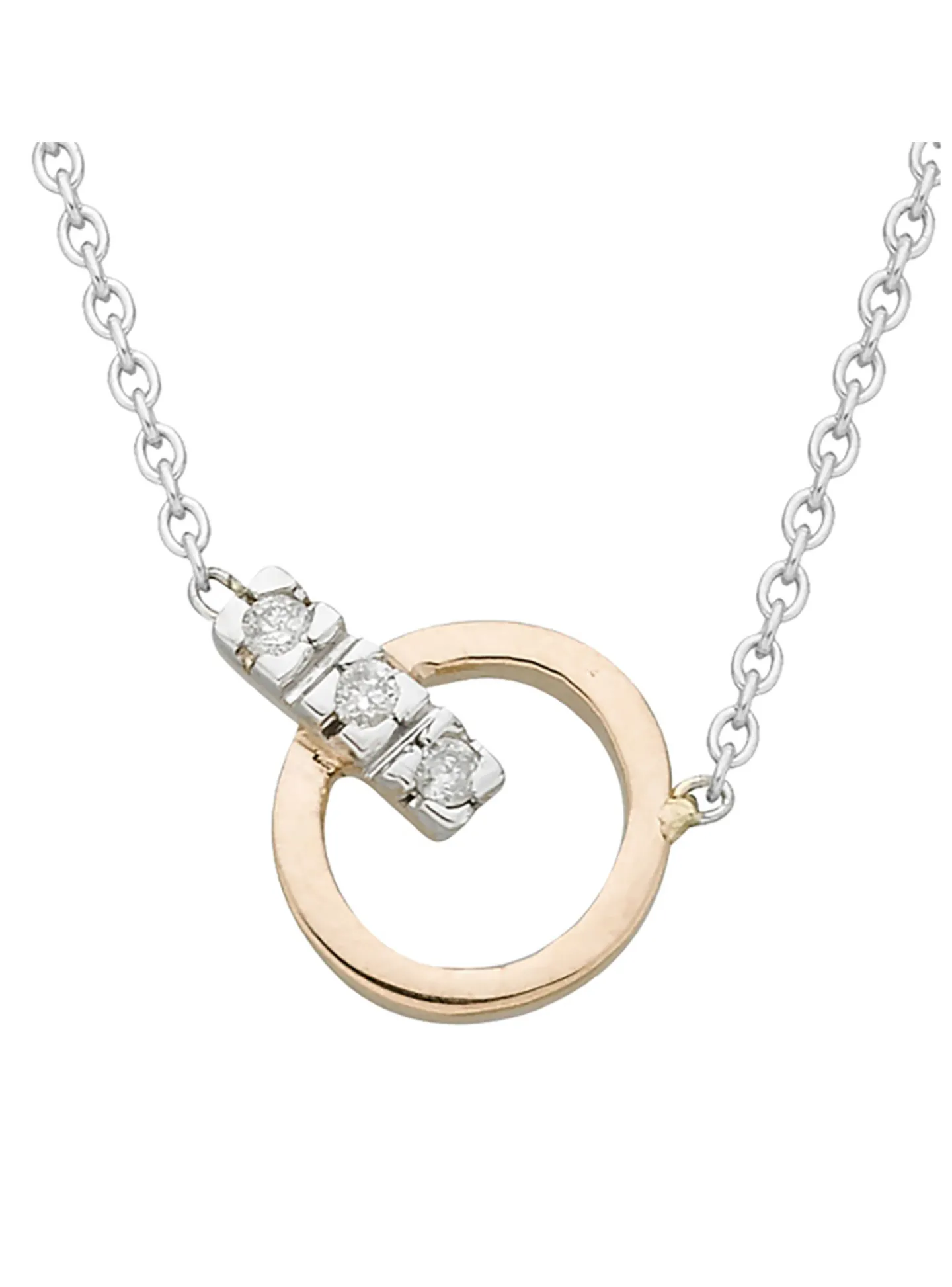 Collier Brillaxis or 18 carats diamants