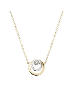 Collier Brillaxis or 18 carats diamant