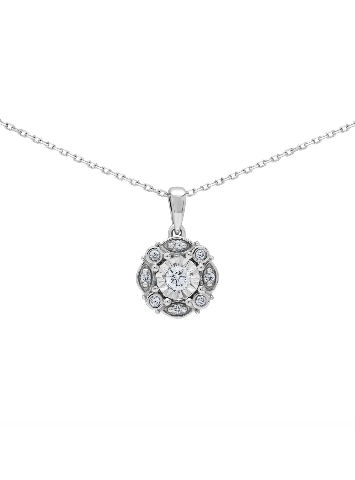 Collier Brillaxis or blanc 18 carats diamants