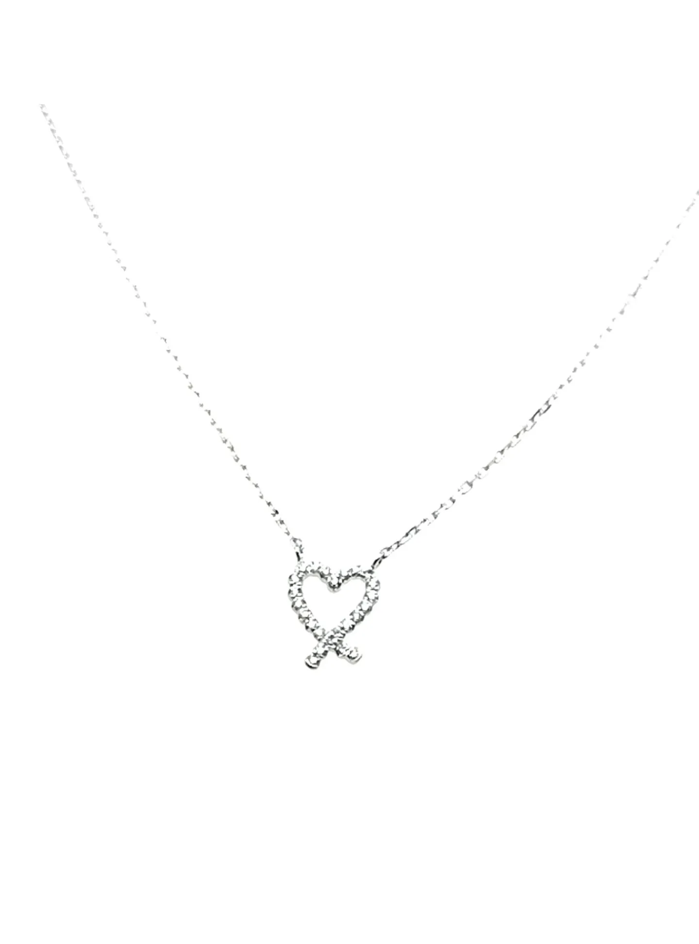 Collier Brillaxis or blanc 18 carats et diamants