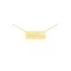 Collier Brillaxis or diamants plaque je t'aime