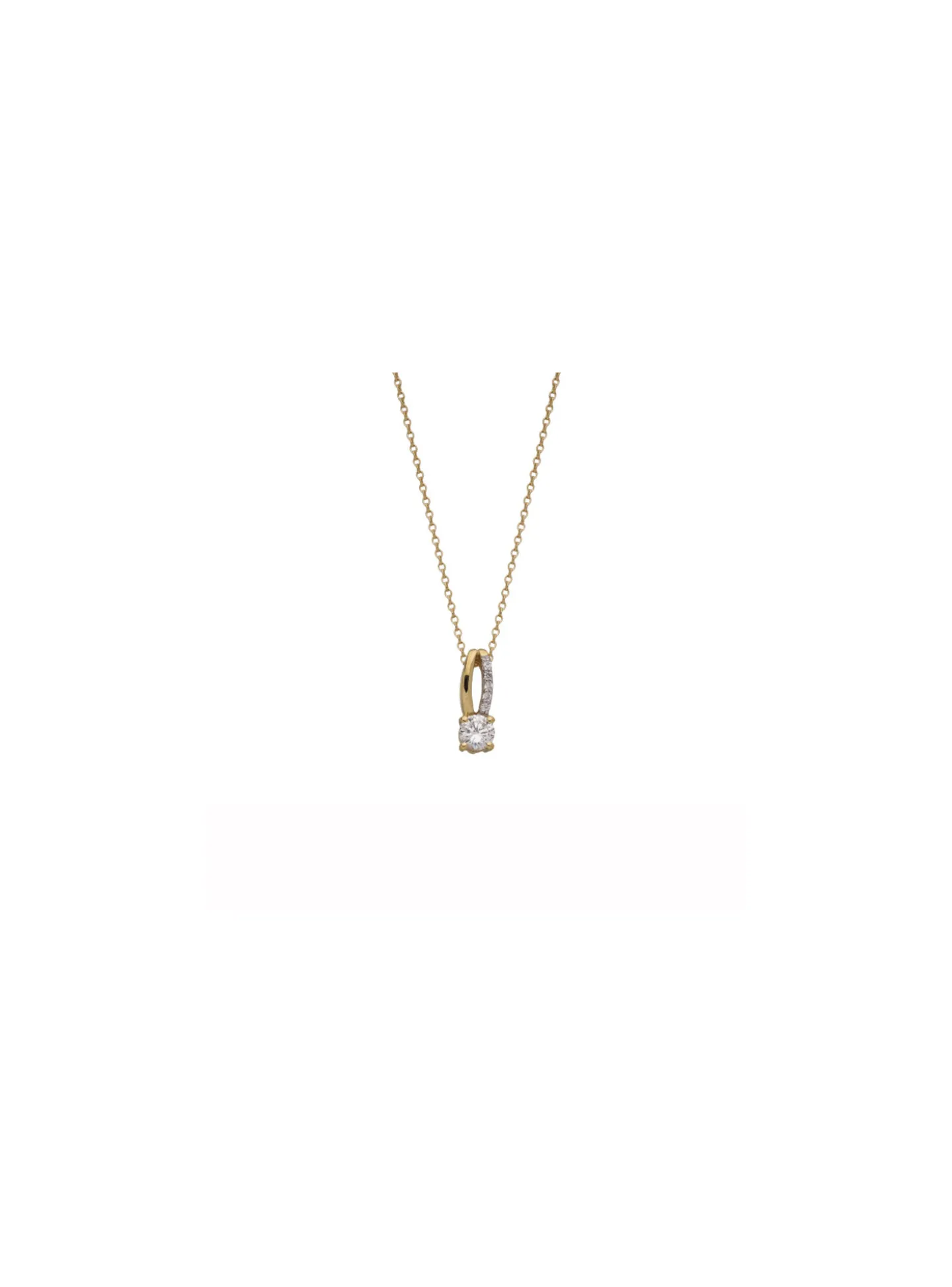 Collier Brillaxis or jaune 9 carats oxydes