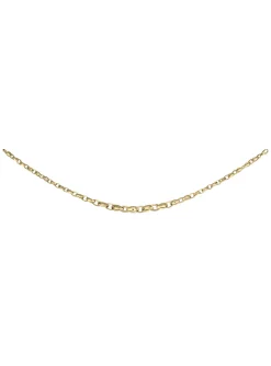 Collier Brillaxis or jaune maillons entrelacés