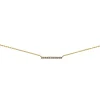 Collier Brillaxis or jaune 9 carats barrette oxydes