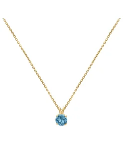 Collier Brillaxis or jaune 18 carats topaze