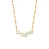 Collier Brillaxis pavé d'oxydes de zirconium blancs