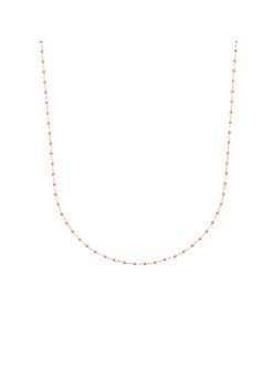 Collier Brillaxis perles de Miyuki roses_x005f_x000D_Plaqué or