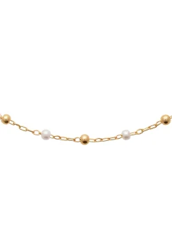 Collier Brillaxis perles plaqué or