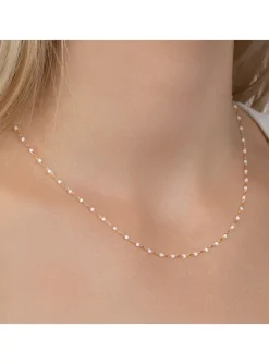 Collier Brillaxis perles de Miyuki blanches