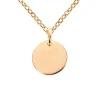 Collier Brillaxis petite médaille rosé