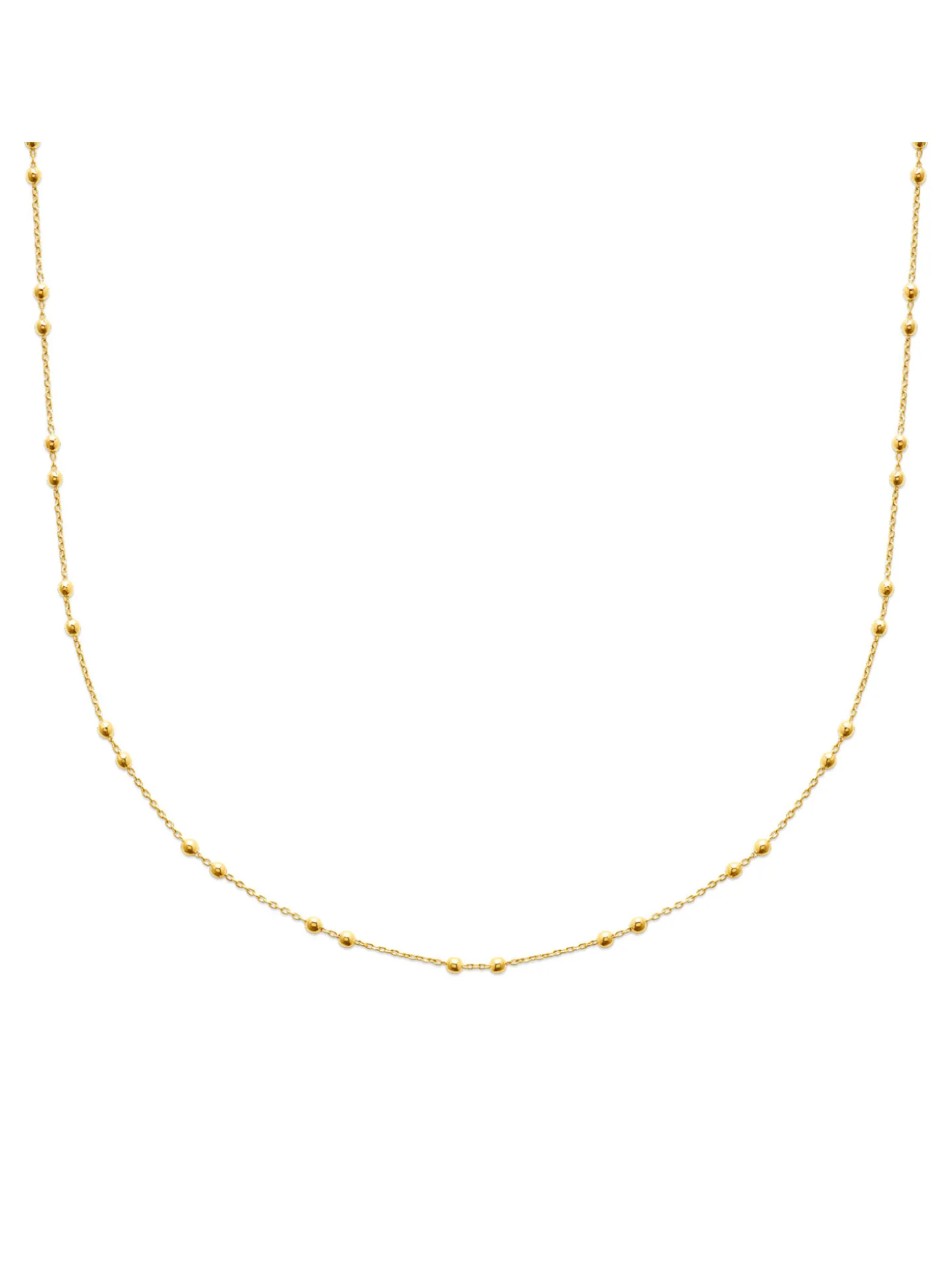 Collier Brillaxis petites boules dorées plaqué or