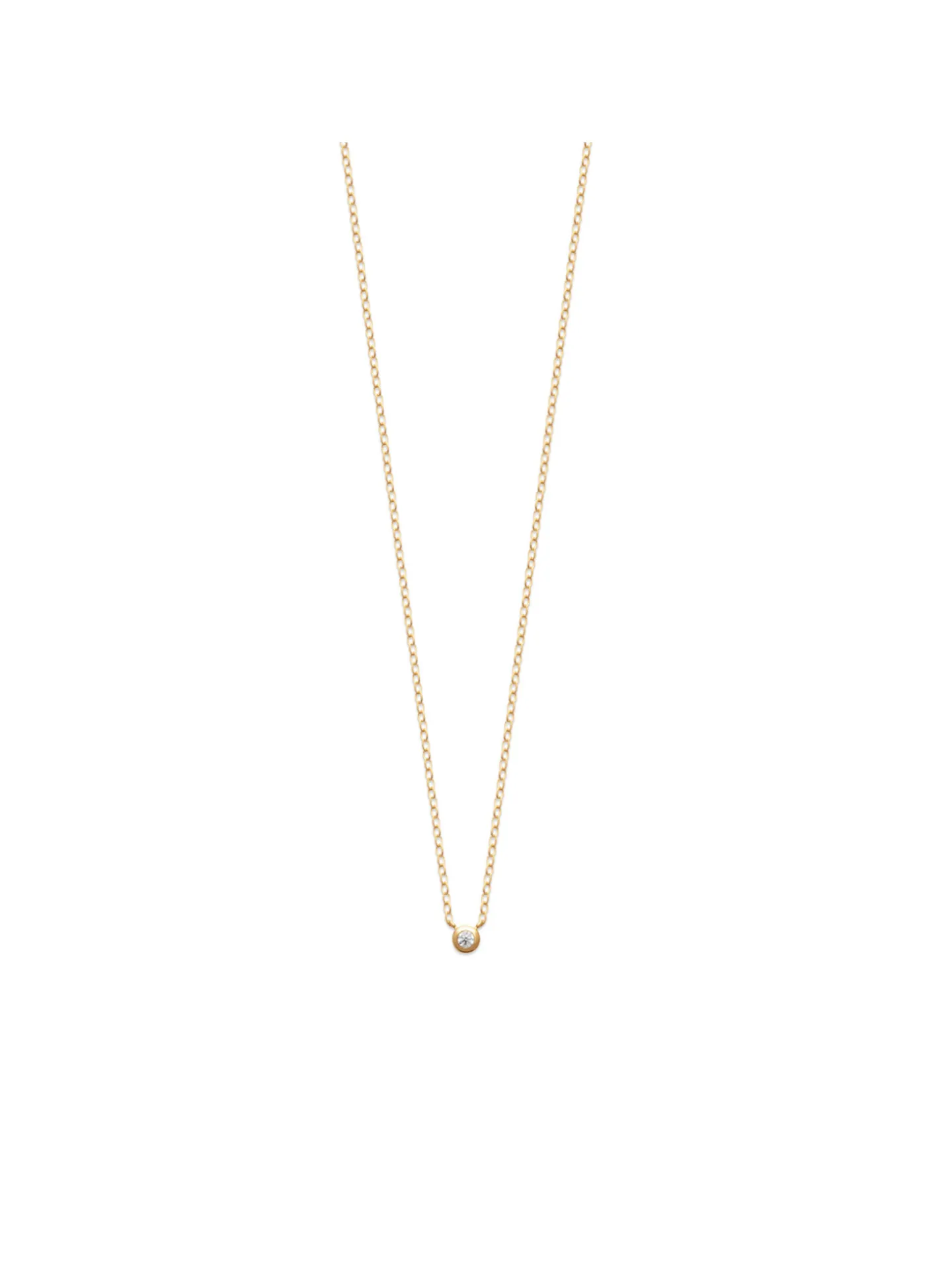 Collier Brillaxis plaqué or minimaliste